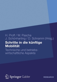 Omslagafbeelding: Schritte in die künftige Mobilität 9783834943071