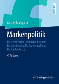 Imagen de portada: Markenpolitik 4th edition 9783834944078