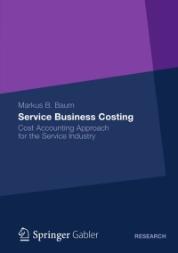 表紙画像: Service Business Costing 9783834944436