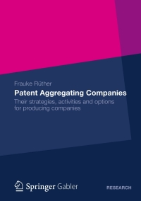 Cover image: Patent Aggregating Companies 9783834944542