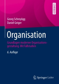 Immagine di copertina: Organisation 6th edition 9783834944849