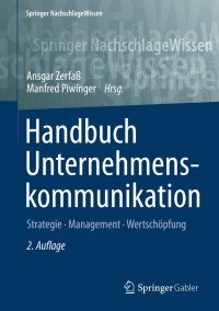 表紙画像: Handbuch Unternehmenskommunikation 2nd edition 9783834945426