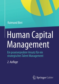 Imagen de portada: Human Capital Management 2nd edition 9783834945747