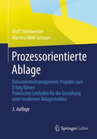Cover image: Prozessorientierte Ablage 3rd edition 9783834945815