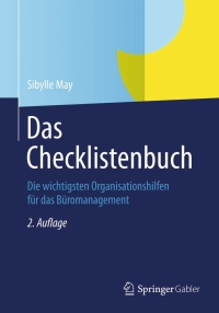 Imagen de portada: Das Checklistenbuch 2nd edition 9783834947000