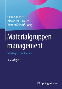 Cover image: Materialgruppenmanagement 3rd edition 9783834947307