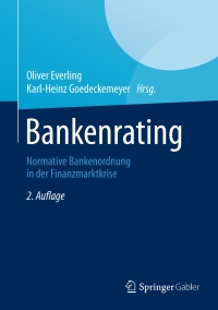 Titelbild: Bankenrating 2nd edition 9783834947345