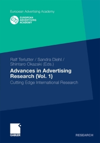 Cover image: Advances in Advertising Research (Vol. 1) 1st edition 9783834921116