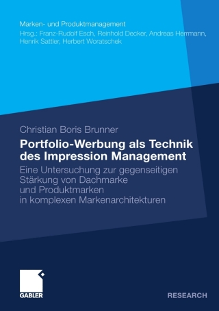 Imagen de portada: Portfolio-Werbung als Technik des Impression Management 9783834924506