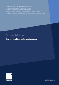Cover image: Innovationsbarrieren 9783834925848