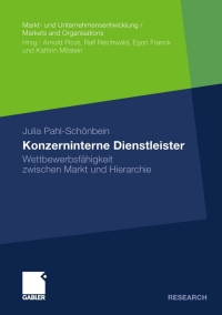 Cover image: Konzerninterne Dienstleister 9783834926692