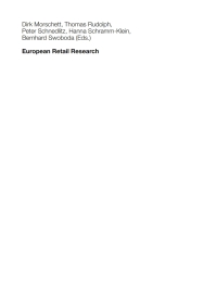 Titelbild: European Retail Research 9783834927095