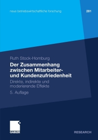 Cover image: Der Zusammenhang zwischen Mitarbeiter- und Kundenzufriedenheit 5th edition 9783834934222