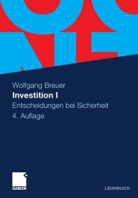 Cover image: Investition I 4th edition 9783834923677