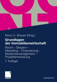 Imagen de portada: Grundlagen der Immobilienwirtschaft 7th edition 9783834922236