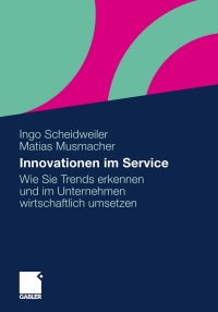 Cover image: Innovationen im Service 9783834921093