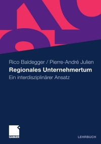 Cover image: Regionales Unternehmertum 9783834926302
