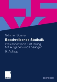 Cover image: Beschreibende Statistik 9th edition 9783834927637