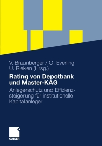 Immagine di copertina: Rating von Depotbank und Master-KAG 1st edition 9783834925787