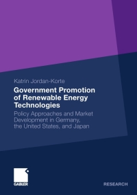 Cover image: Government Promotion of Renewable Energy Technologies 9783834927125