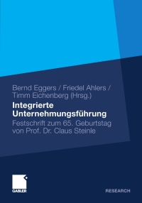 Cover image: Integrierte Unternehmensführung 9783834923493