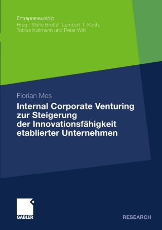 Cover image: Internal Corporate Venturing zur Steigerung der Innovationsfähigkeit etablierter Unternehmen 9783834928511