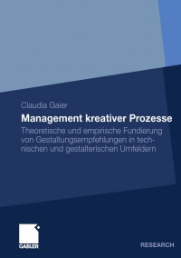 Cover image: Management kreativer Prozesse 9783834928962