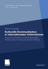 Cover image: Kulturelle Kommunikation in internationalen Unternehmen 9783834928658
