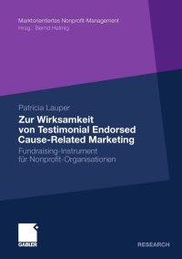 Imagen de portada: Zur Wirksamkeit von Testimonial Endorsed Cause-Related Marketing 9783834929846