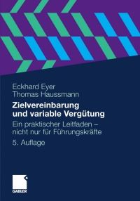 Imagen de portada: Zielvereinbarung und variable Vergütung 5th edition 9783834924896