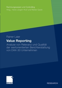 Cover image: Value Reporting 9783834930231