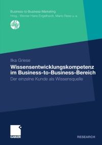 Cover image: Wissensentwicklungskompetenz im Business-to-Business-Bereich 9783834931108