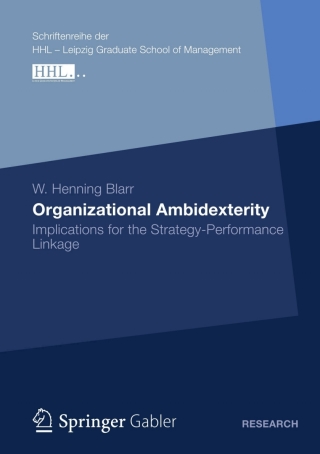 Cover image: Organizational Ambidexterity 9783834931290
