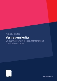 Cover image: Vertrauenskultur 9783834931269