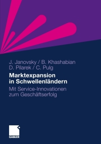 Titelbild: Marktexpansion in Schwellenländern 9783834930682