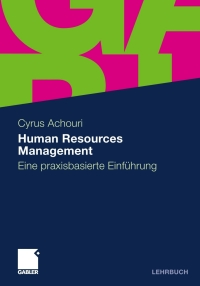 Imagen de portada: Human Resources Management 9783834931467