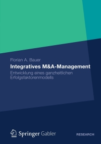 Imagen de portada: Integratives M&A-Management 9783834932099