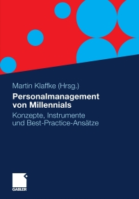 Immagine di copertina: Personalmanagement von Millennials 1st edition 9783834929044