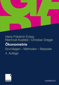 Cover image: Ökonometrie 4th edition 9783834933522