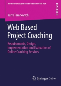 Immagine di copertina: Web Based Project Coaching 9783834932006