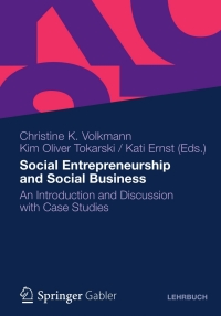 Cover image: Social Entrepreneurship and Social Business 9783834927293