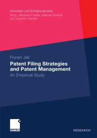 Cover image: Patent Filing Strategies and Patent Management 9783834932471