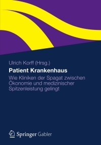 Cover image: Patient Krankenhaus 1st edition 9783834934338