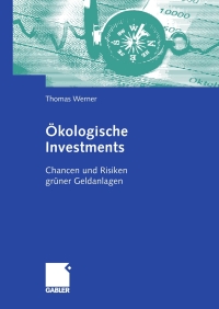 Imagen de portada: Ökologische Investments 9783834907417