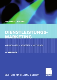 Cover image: Dienstleistungsmarketing 6th edition 9783834910127