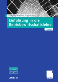 Cover image: Einführung in die Betriebswirtschaftslehre 7th edition 9783834907929