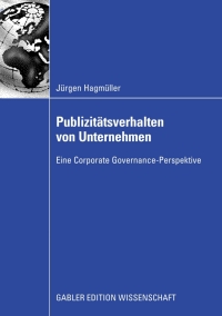 Cover image: Publizitätsverhalten von Unternehmen 9783834910172