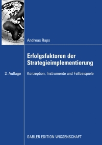 Cover image: Erfolgsfaktoren der Strategieimplementierung 3rd edition 9783834912824