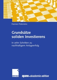 Cover image: Grundsätze soliden Investierens 9783834911162