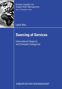 表紙画像: Sourcing of Services 9783834911902